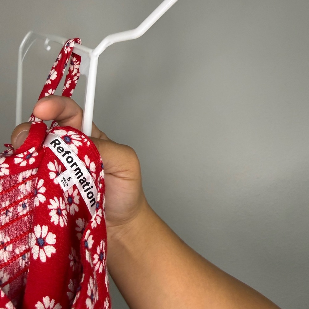Reformation Scarlet Daisy Mini Dress - Picture 4 of 4